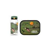 Mepal - Set déjeuner Campus pour Enfants avec Gourde à Bouchon Clip et Boîte à Lunch - Set Déjeuner pour l'école ou les Déplacements - Lavable au Lave-Vaisselle - 600 + 750 ml - Dino