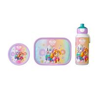 Mepal - Set Déjeuner Campus - Set de Déjeuner Enfants, Bouteille Pop-up, Panier-repas et Boîte à Fruits - pour L'école - Lavable au Lave-Vaisselle - 400 plus 750 plus 300 ml - Paw Patrol Girls