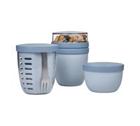 Mepal - Set promotionnel Pots Ellipse 3 pièces - Boîte à déjeuner 500 + 200 ml, pot à fruits 600 ml, pot à collation 350 ml - Récipient à manger, tasse à yaourt, gobelet à emporter - Passe au