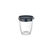 Mepal - Verre doseur en verre + couvercle Chef it - Graduation facile à lire - Passe au four et micro-ondes (sans couvercle) - Verre de haute qualité - Passe au lave-vaisselle - 500 ml - Navy