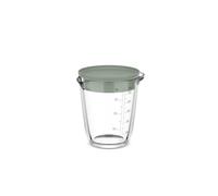 Mepal - Verre doseur en verre + couvercle Chef it - Graduation facile à lire - Passe au four et micro-ondes (sans couvercle) - Verre de haute qualité - Passe au lave-vaisselle - 500 ml - Nordic sage