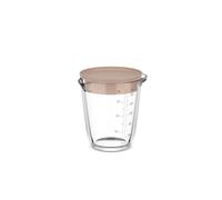 Mepal - Verre doseur en verre + couvercle Chef it - Graduation facile à lire - Passe au four et micro-ondes (sans couvercle) - Verre de haute qualité - Passe au lave-vaisselle - 500 ml - Chalk