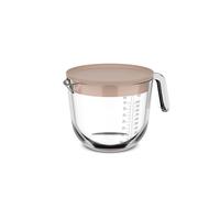 Mepal - Verre doseur en verre + couvercle Chef it - Graduation facile à lire - Passe au four et micro-ondes (sans couvercle) - Verre de haute qualité - Passe au lave-vaisselle - 1000 ml - Chalk