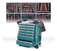 Mephisto Chariot à outils Core avec 7 tiroirs avec 249 outils