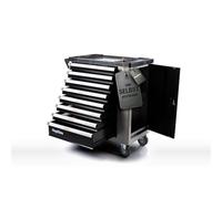 Mephisto Chariot à outils de qualité supérieure avec étagère en acier inoxydable et 8 tiroirs sans outils