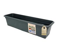 MePla Bacs à Fleurs Balcon Standard Longueur 80 CM, Largeur 16,7 CM, Anthracite, Résistant aux Intempéries De Résistant Aux UV Plastique