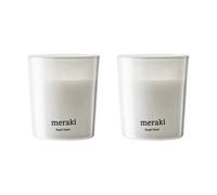 Meraki Bougie parfumée Meraki 12 heures lot de 2 Linge Frais