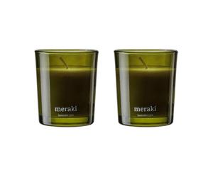 Meraki Bougie parfumée Meraki 12 heures lot de 2 Pluie de lavande