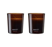 Meraki Bougie parfumée Meraki 12 heures lot de 2 Tonka chaud