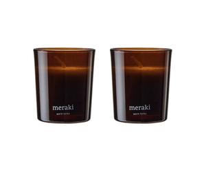 Meraki Bougie parfumée Meraki 12 heures lot de 2 Tonka chaud