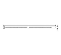 mercagas - Bride Nylon Vert 2.5 x 100 mm (Sac 100 UD) mercatools