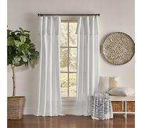 Mercantile Panneau de Rideau en Tissu filtrant la lumière avec cantonnière attachée, Anneau filtrant la lumière, 241,3 cm de Long x 127 cm de Large, Panneau de fenêtre Simple de Ferme, Chambre à