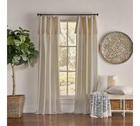 Mercantile Panneau de Rideau en Tissu filtrant la lumière avec cantonnière attachée, Anneau filtrant la lumière, 241,3 cm de Long x 127 cm de Large, Panneau de fenêtre Simple de Ferme, Chambre à