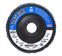 Mercer Industries 262040 Zirconium disque à lamelles, haute densité type 27, 4-1/5,1 cm X 7/20,3 cm Grain 40, Lot de 10, 262024