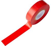 Mercury Ruban Isolant électrique de 20 m - Adhésif PVC Puissant | Résistant à l'eau et Ignifuge | Approuvé BS | Utilisation Professionnelle et Bricolage | Rouge