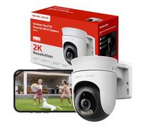 MERCUSYS 2K Camera Exterieur WiFi 360°,MC510 | Vision Nocturne Couleur, Détection de Personne et Suivi de Mouvement, Étanche IP65, Alarme sonore Personnalisable
