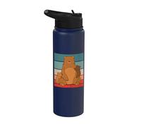 Mère ours Oursons Illustration Mignon Famille Chaleur Amour Stainless Steel Insulated Water Bottle