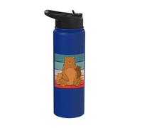 Mère ours Oursons Illustration Mignon Famille Chaleur Amour Stainless Steel Insulated Water Bottle