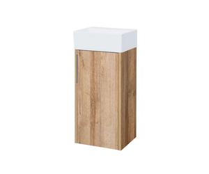 Mereo Vigo - Meuble avec lave-mains, 33x71x30 cm, G/D, chêne Riviera CN351