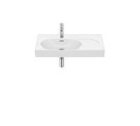 Meridian lavabo mural asymétrique gauche en fineceramic® blanc brillant 800x460m - ROCA A327743000