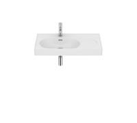 Meridian lavabo mural asymétrique gauche en fineceramic® blanc mat 800x460mm - ROCA A327743620
