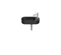 Meridian lave-mains mural en fineceramic® noir mat 500x275 mm - ROCA A327740080
