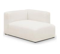 Méridienne d'angle à droite en tissu bou eige - Modulo