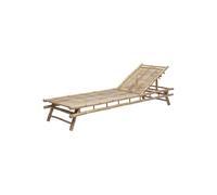 Méridienne en bambou beige, dos ajustable, 1 place - Bloomingville, Sole - 220x74x33 cm