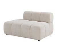 Méridienne gauche en tissu chiné beige FACIVIL