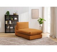 Méridienne pour canapé modulable PARIS tissu bouclette jaune BOBOCHIC 1 places Jaune