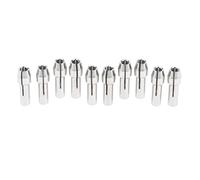 MERIGLARE 10 Pièces Mandrin de Perceuse Mini Mandrin Collet En Acier Inoxydable Outil Rotatif Embout Écrou de Serrage Adapté pour Loisirs Créatifs Atelier Modél, 2,35 mm