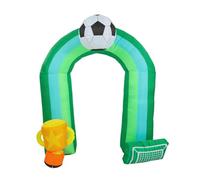 MERIGLARE Arche de Football Gonflable de 2,70 M avec éclairage et Piquets de Fixation Au Sol, Décoration de Noël Gonflable sur Le Thème du Football.