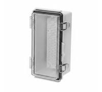 MERIGLARE Boîtier Étanche Boîte de Jonction Coffret Électrique Boîte de Raccordement Armoire de Commande avec Capot Encliquetable et Couvercle Transparent, Transparent, 210x110x90mm