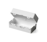 MERIGLARE Boîtier Étanche Extérieur Prise Coffret Électrique Boîte de Connexion Coque Isolante Ignifuge avec Ouverture pour Câble et Fermeture Sécurisée, Blanc Élégant