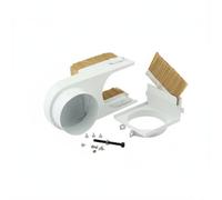 MERIGLARE Capot Collecteur de Poussière Botte d'Aspiration Chaussure de Fraiseuse Couvercle de Broche en Nylon Robuste avec Brosse Serrée Anti- et de Stabilité, Broche 70 Poussière 10 A