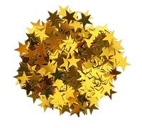 MERIGLARE Confettis Streudeko 15 G, Décoration de Mariage en Petites étoiles Métalliques pour Noël, Or, 10mm