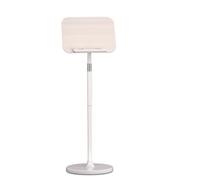 MERIGLARE de Musique Enfant Support Lutrin Plateau Trépied Inclinaison et Hauteur Réglables Alliage Acier Carbone et Chêne Plateau 39x265cm Base Stable, Blanc, 1.3 M