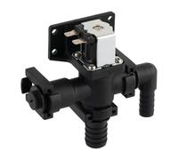 MERIGLARE Électrovanne Unité de Commande d'Arrivée Toilettes Module de Rinçage Bloc de Contrôle Solénoïde Raccords à Tuyaux Conception Rigide Boîtier Plastique, 12V