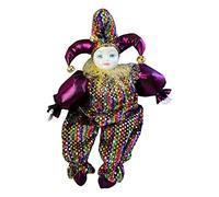 MERIGLARE Figurine de Clown de 45 Cm, Artisanat, Clown En Porcelaine, Articulations Flexibles, Décoration D'Halloween, Accessoire de Jeu, Cadeau de Saint-Va, StyleA