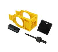 MERIGLARE Kit D'installation Serrure Compl | Précis, Gabarit Perçage s Cloches, Réglable, tillage, Jaune