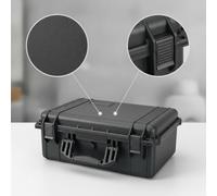 MERIGLARE Portable Rangement Étui Mallette Boîte Coffret Boîtier Rigide Étanche à la Poussière Couvercle à Charnière et Verrouillage Ferme Format Compact à, 502B