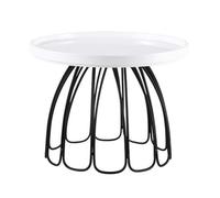 MERIGLARE Présentoir à Dessert Plateau Rond Base en Fil Métallique Élégant Support à Pâtisseries Style Européen Polyvalent Présentoir à Gâteaux, M, Jupe Plateau