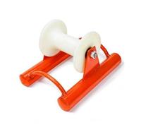 MERIGLARE Roue Guide Câble Poulie Guide Fil Roue Nylon Faible Frottement Étrier Acier Douille Cylindrique Ouverture Fendue pour, Poulie Droite Roue En Nylon
