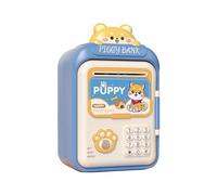 MERIGLARE Tirelire électronique Automatique avec Chansons, Tirelire En Forme de Cochon à Rouleau Automatique pour Enfants de 3 à 8 Ans, Bleu