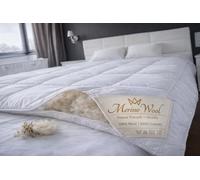 Merino Wool Couette hypoallergénique pour lit super king size 220/260 cm, lavable en laine - 10,5 tog - 500 g/m²