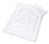 Merino Wool Lit pour Junior Couette et Oreiller - Couette Enfant synthétique de 120 x 150 cm Microfibres Qualite supérieure. Santé 4 Saisons - Set Enfant - 120 x 150 cm / 40 x 60 cm