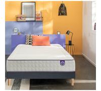Merinos - Matelas ressorts ensachÃ©s et mÃ©moire de forme BEAUTY BED - Blanc