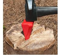 Merlin coin fendeur buche bois métal rouge 17 cm