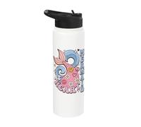 Mermaid At Heart Ocean Lover Coastal Beach Vibes Stainless Steel Insulated Water Bottle