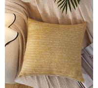 MEROPE Housse de Coussin en Toile PE/Polyester 50x50cm - Kaki - Lot de 1